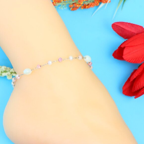 Elegant Handmade Anklet – Perfect for Women & Girls | Ideal Gift Option, DYC1448 - Picture 3 of 9